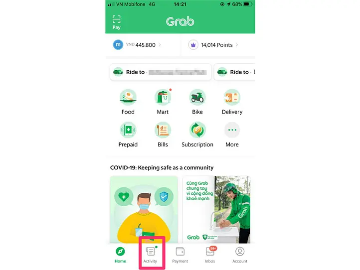 【Grabfood】デリバリーを使ってお家でスターバックスを飲もう