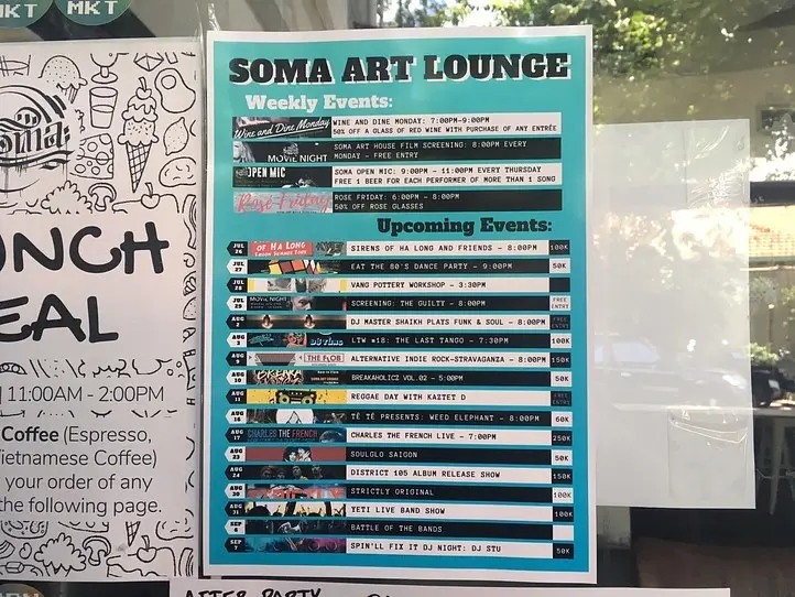 ホーチミン・タオディエン地区のアートカフェ「 Soma Cafe」