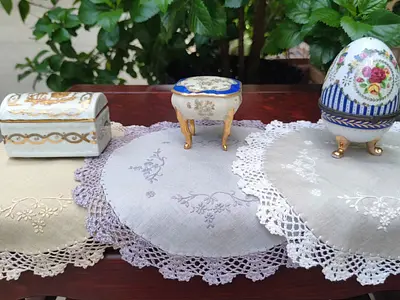 ハンドメイド　ドイリー