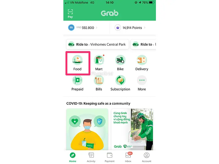 【Grabfood】デリバリーを使ってお家でスターバックスを飲もう