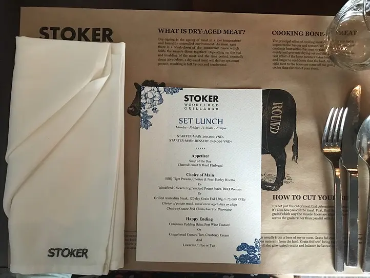 日本でブームの熟成肉！ベトナムのお得なランチで味わう～Stoker Woodfired Grill&Bar