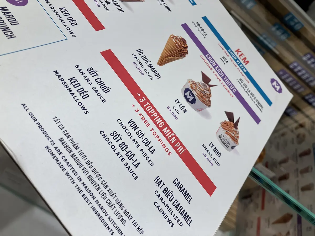 　ベトナム名物が味わえるアイスのお店