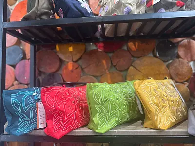 シルク刺繍トート