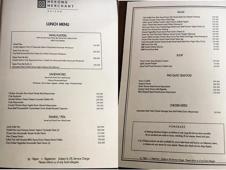 2区のお洒落なレストラン「Mekong Marchant（メコン・マーチャント）」