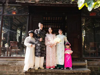 アオザイ博物館で写真撮影・プロカメラマンによる写真データ付き！！<半日/アオザイ付/送迎付き> 