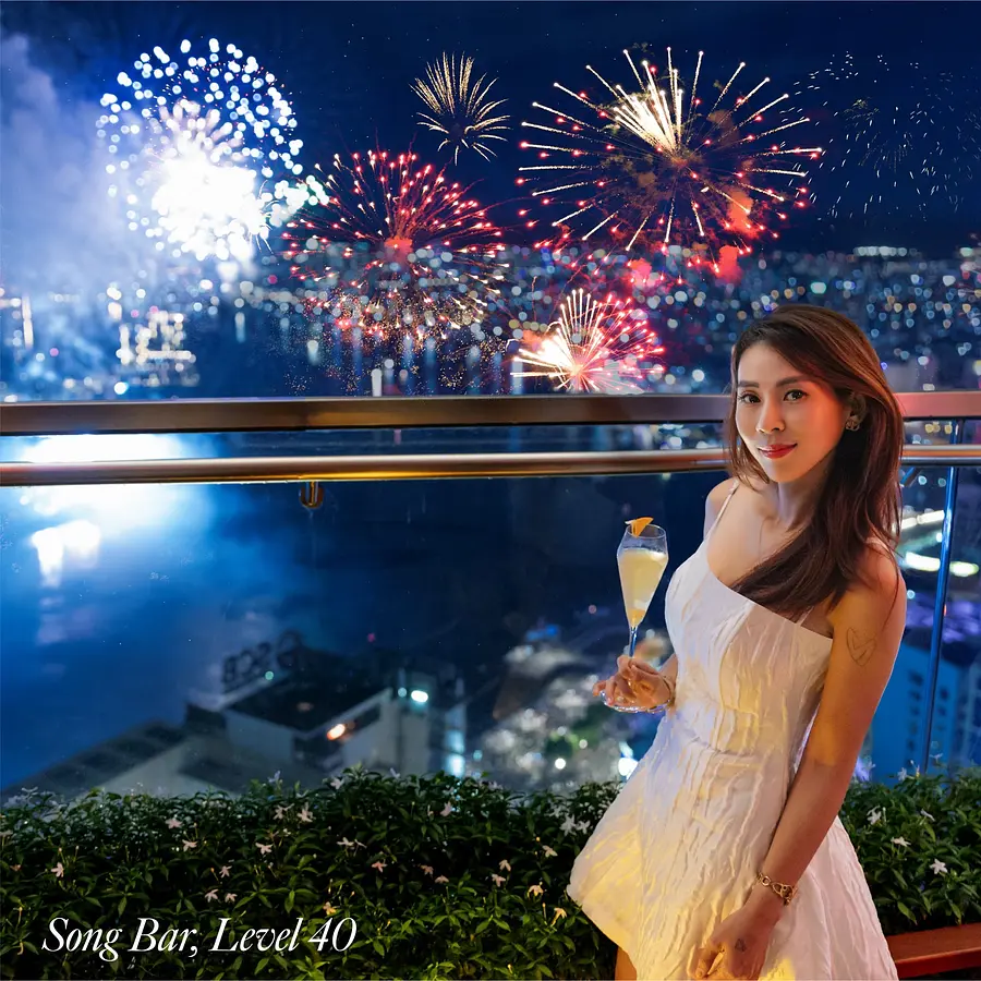 残席わずか！4月26日「限定花火を見下ろす絶景バー」ヒルトンサイゴン「Song Bar」で、忘れられない一夜を