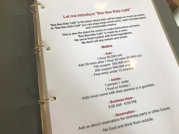 ホーチミン7区・親子で楽しめる邸宅を使ったキッズカフェ~Bee Bee premium kids cafe