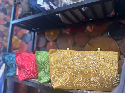 シルク刺繍トート