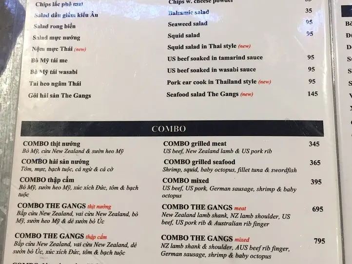 ホーチミンでがっつりお肉が食べたくなったら、THE GANGSへ