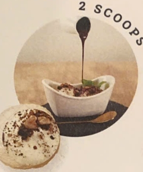 バニラジェラート＆チョコレートソース