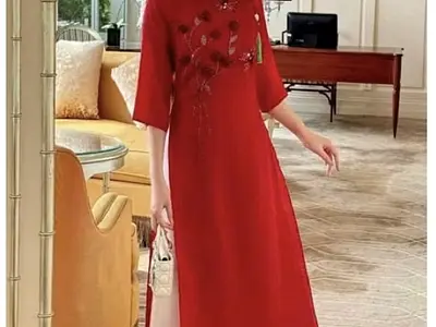 アオザイ・ サイゴン 女性用のアオザイ 1（レンタル）