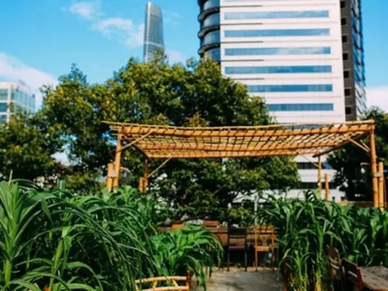 山岳民族の家で食べるベトナム料理