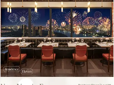 12月31日（水曜）限定 Hilton Saigon 40階「Song Bar」で花火鑑賞ニューイヤーズイブ・ディナー