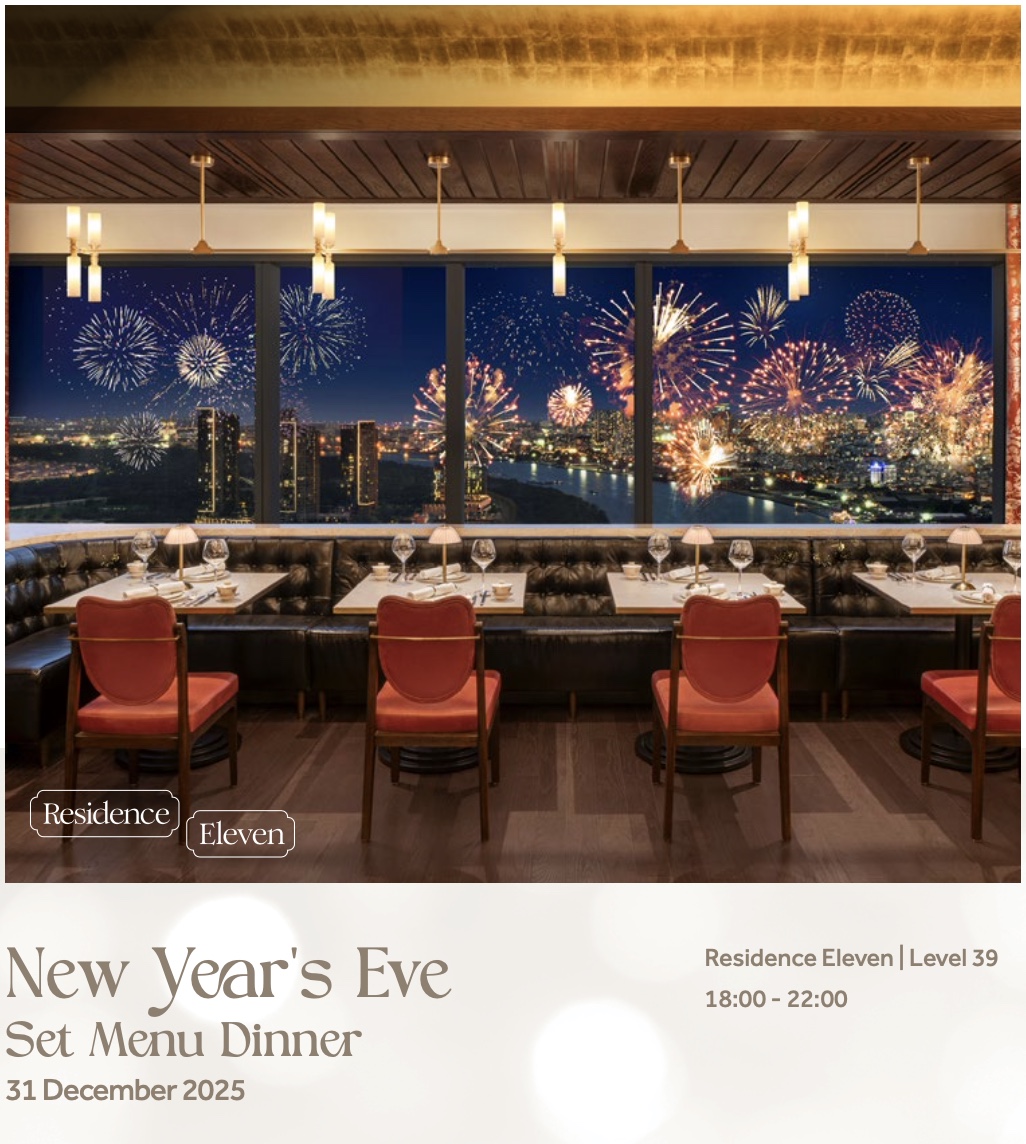 12月31日（水曜）限定 Hilton Saigon 40階「Song Bar」で花火鑑賞ニューイヤーズイブ・ディナー