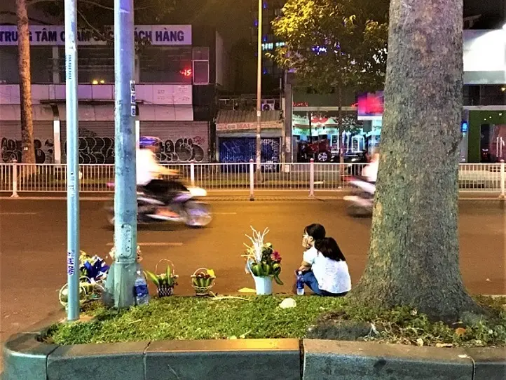 ホーチミンの路上ではあらゆるものが売られている