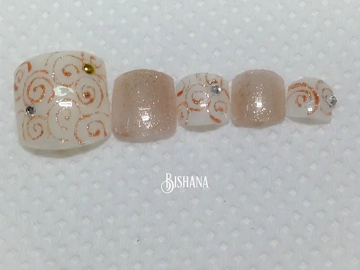 【ネイルサロン美沙那】フットジェルネイル☆美人は末端から