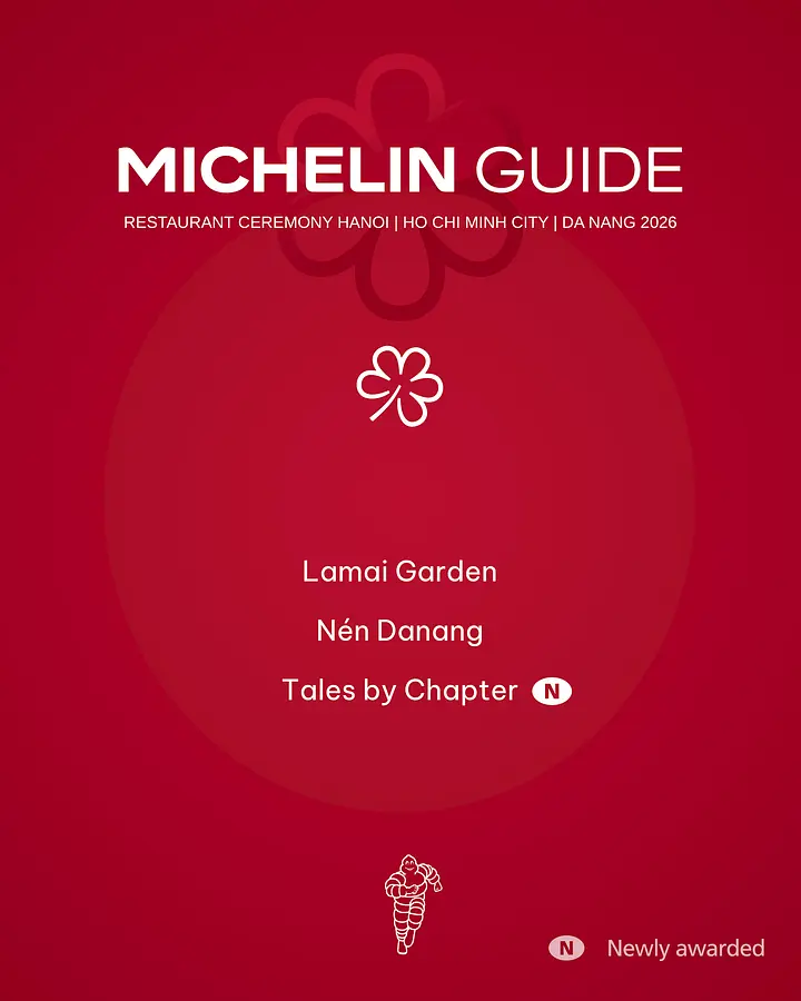 Michelin Guide 2026：ベトナムで初めてミシュラン一つ星獲得店が11軒に到達