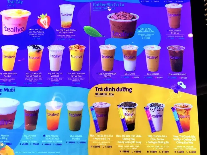 個性的なメニューのカフェチェーン「tealive」