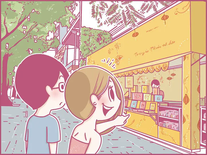 ももの女子旅日記：ベトナムの中秋節に何しよう？【第25話 / 連載4コマ漫画 】