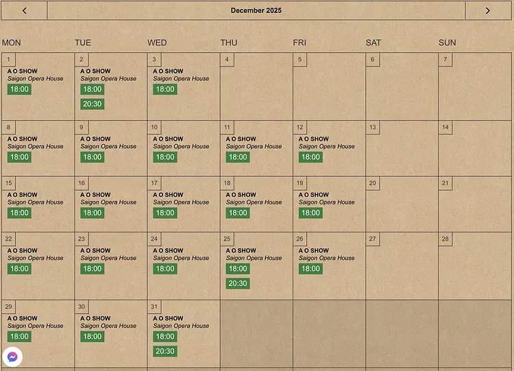 ホーチミン｜サイゴンオペラハウス・アオショー 鑑賞／チケット手配／wow! [W] S席