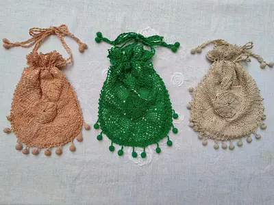 クロシェットポーチ