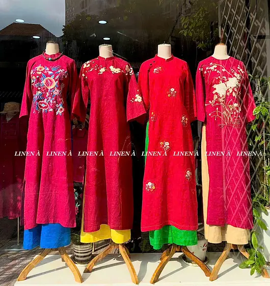 オリエンタル・レッド・刺繍コレクション