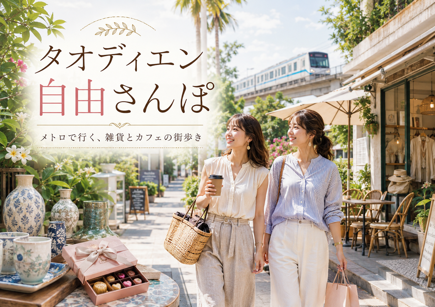 タオディエン自由さんぽ｜日本語マップ・LINEサポート・メトロ1日券付き