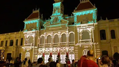【ホーチミン】今週のイベント：ホーチミン市のグエンフエ歩行者天国で3Dマッピング (Mapping 3d)お祭り開催！  