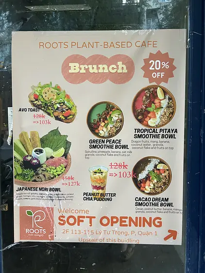 ルーツ・プラントベース・カフェ – ヘルスコンシャス・レストラン