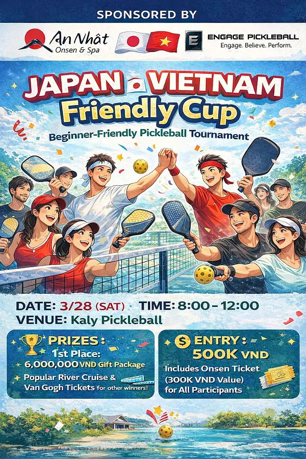 【2026年3月28日】ホーチミンで日越ピックルボール交流イベント開催｜初心者OK・日本人参加歓迎